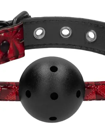 Breathable Luxury Ball Gag - Burgundy