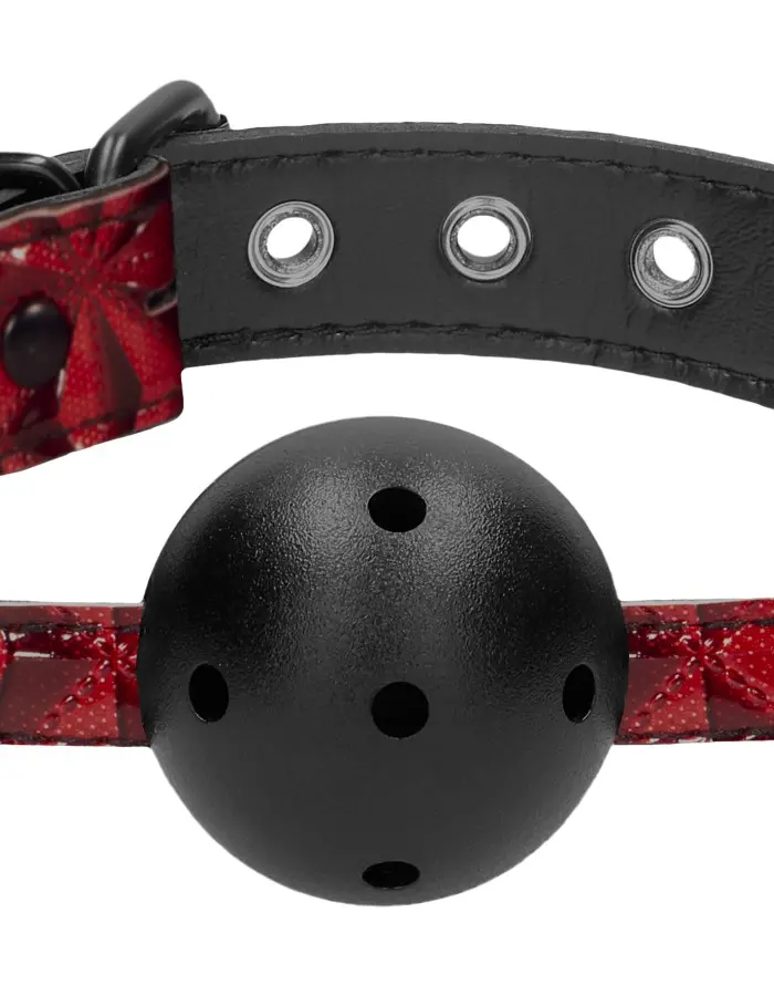 Breathable Luxury Ball Gag - Burgundy