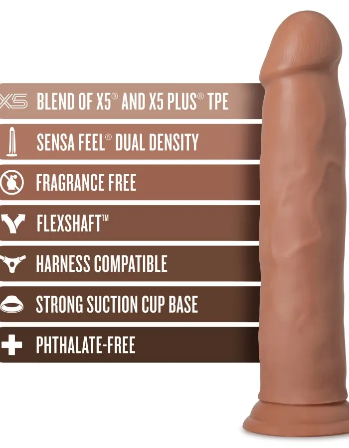 Au Naturel - Carlos - 9 Inch Dong - Mocha Mocha