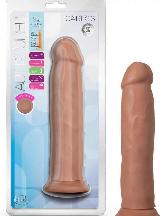 Au Naturel - Carlos - 9 Inch Dong - Mocha Mocha