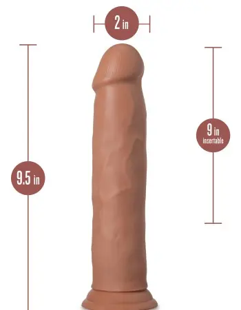 Au Naturel - Carlos - 9 Inch Dong - Mocha Mocha