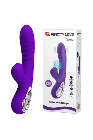 Pretty Love Jersey Sucking and Vibrating Rabbit -  Purple