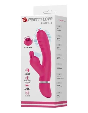 Pretty Love Phoenix Licking Rabbit - Pink