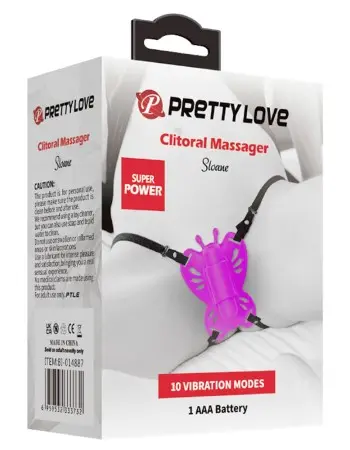 Pretty Love Sloane Battery Powered Clit Stim -  Fuchsia