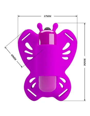 Pretty Love Sloane Battery Powered Clit Stim -  Fuchsia