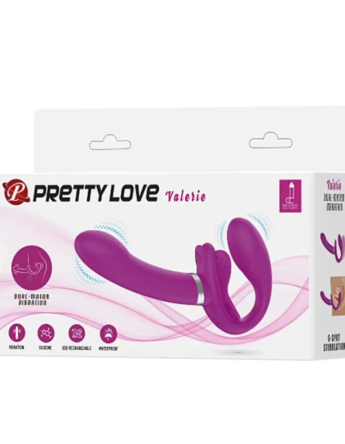 Pretty Love Valerie Strapless Strap on - Fuchsia