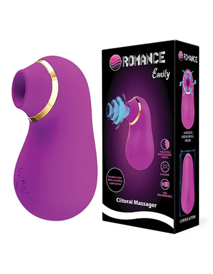 Pretty Love Romance Emily Sucking Clitoral  Massager - Fuchsia