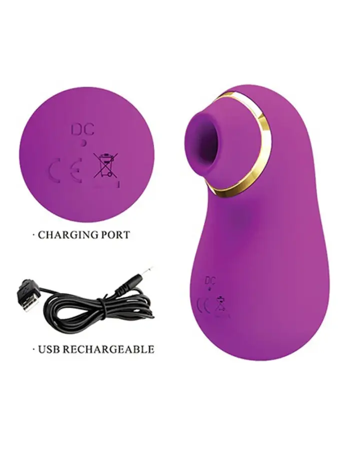 Pretty Love Romance Emily Sucking Clitoral  Massager - Fuchsia