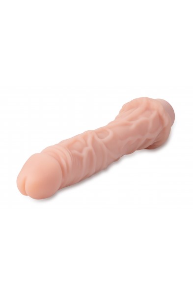 Dr. Skin Silicone - Dr. Richard - 9 Inch Vibrating Dildo -Beige