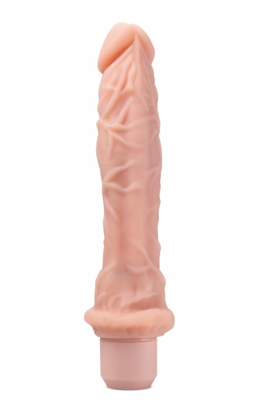 Dr. Skin Silicone - Dr. Richard - 9 Inch Vibrating Dildo -Beige