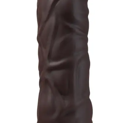 Dr. Skin Silicone - Dr. David - 8 Inch Vibrating  Dildo - Brown