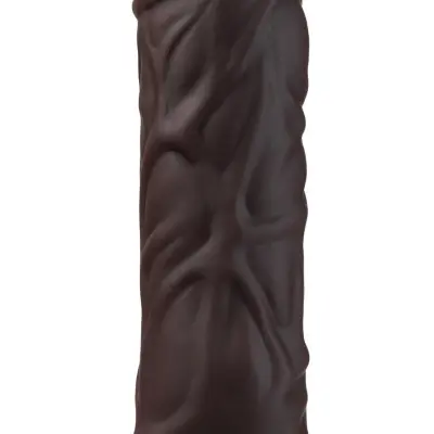 Dr. Skin Silicone - Dr. David - 8 Inch Vibrating  Dildo - Brown