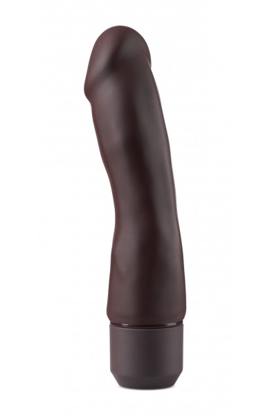 Dr. Skin Silicone  Dr. Steve - 7 Inch Vibrating  Dildo - Brown