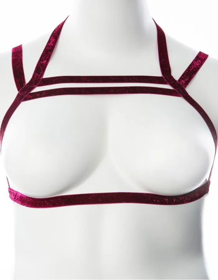 Gender Fluid Sugar Coated Harness - Large/xxlarge - Raspberry