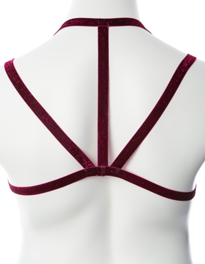 Gender Fluid Sugar Coated Harness - Large/xxlarge - Raspberry