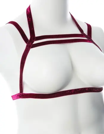 Gender Fluid Sugar Coated Harness - Large/xxlarge - Raspberry