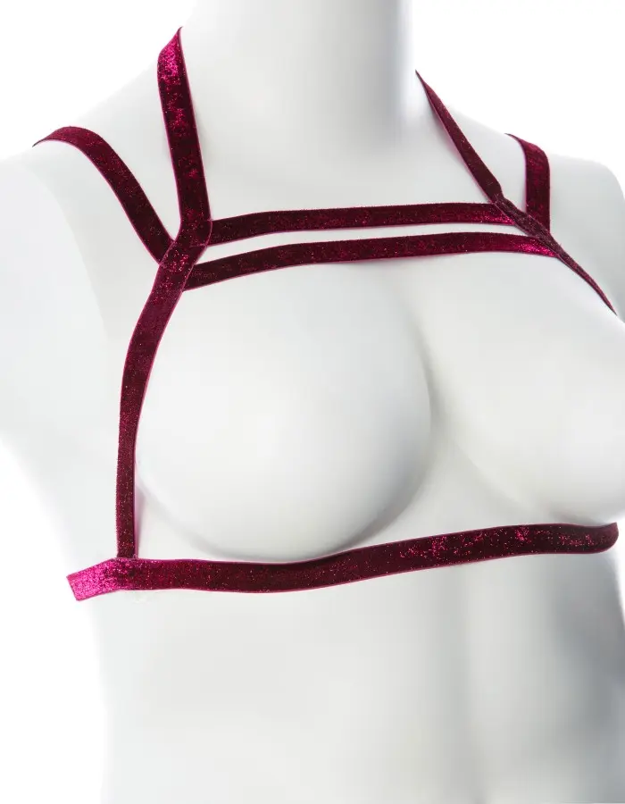 Gender Fluid Sugar Coated Harness - Large/xxlarge - Raspberry