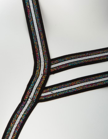 Gender Fluid Silver Lining Harness - Large/xxlarge - Multi-Color