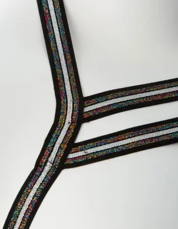 Gender Fluid Silver Lining Harness - Large/xxlarge - Multi-Color