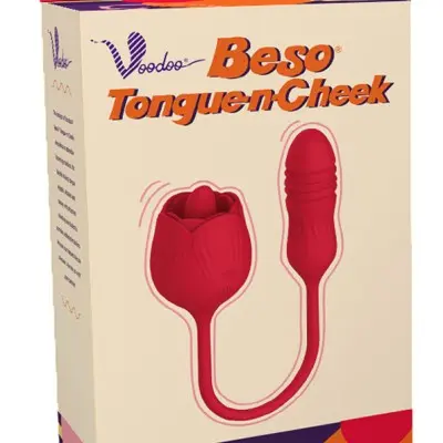 Voodoo Beso Tongue-N-Cheek Rose - Red