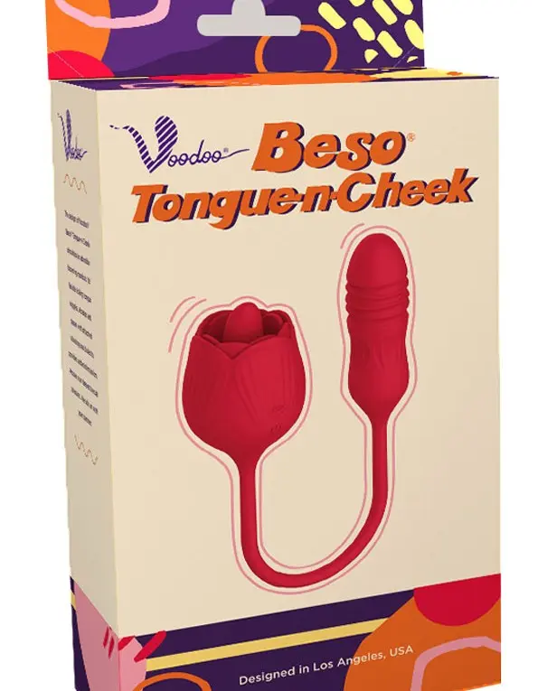 Voodoo Beso Tongue-N-Cheek Rose - Red