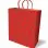 Glitter Heart Gift Bag - Red