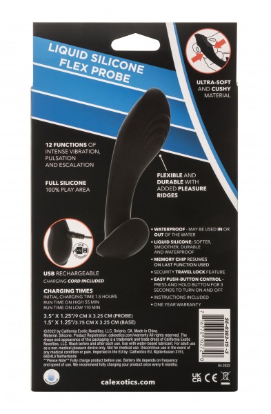 Eclipse Liquid Silicone Flex Probe - Black