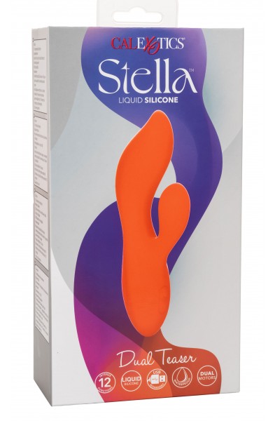 Stella Liquid Silicone Dual Teaser - Orange