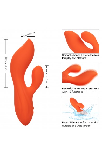 Stella Liquid Silicone Dual Teaser - Orange