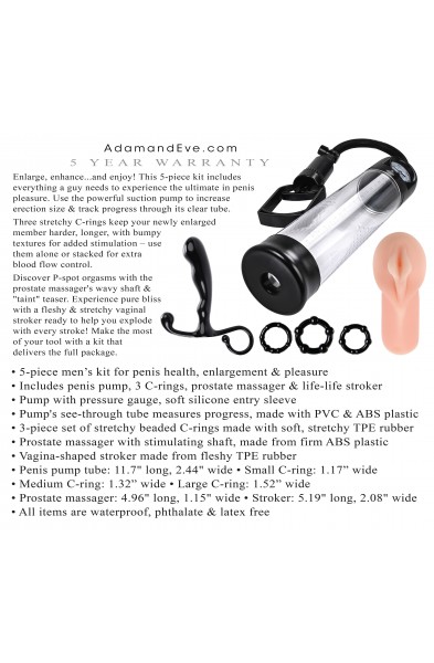 Adam's Pleasure Kit for Him - Black