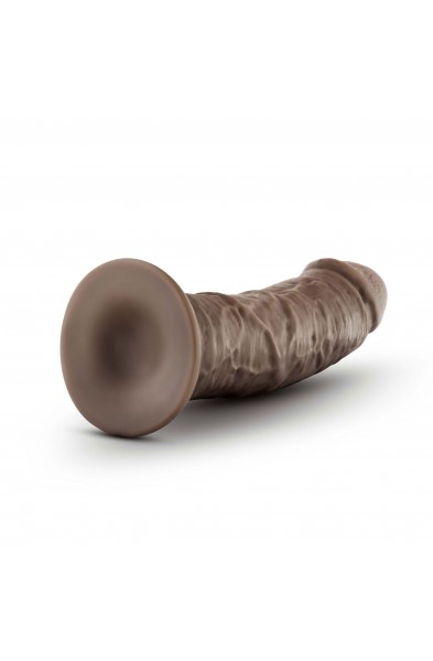 Dr. Skin Plus - 8 Inch Thick Posable Dildo - Chocolate