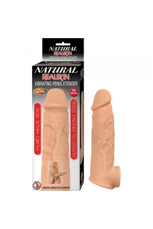 Natural Realskin Vibrating Penis Xtender