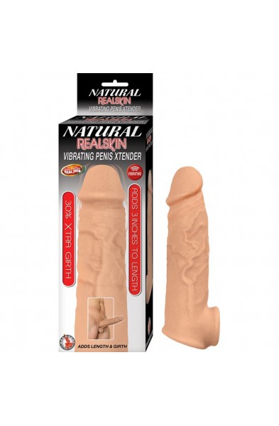 Natural Realskin Vibrating Penis Xtender