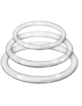Enhancer Silicone Cockrings - Clear