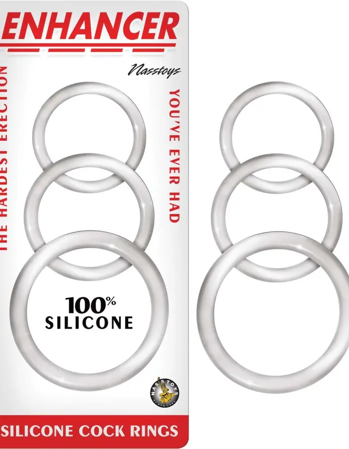 Enhancer Silicone Cockrings - Clear