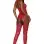 Teddy Bodystocking - One Size - Lipstick Red