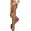 Fishnet Criss Cross Body Stocking Style - Black -  One Size
