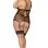 Garter Slip and G-String - Queen Size - Black