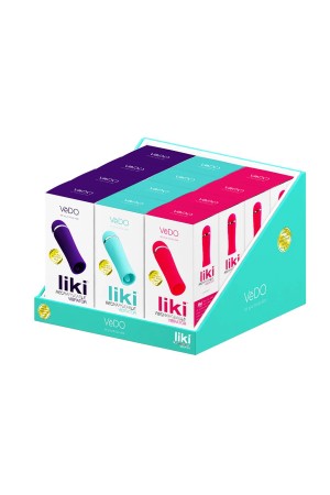 Liki Rechargeable Flicker Vibe - 12 Piece Assorted Display