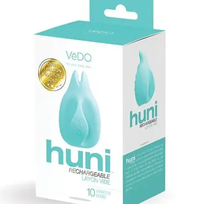 Huni Rechargeable Finger Vibe - Tease Me Turquoise