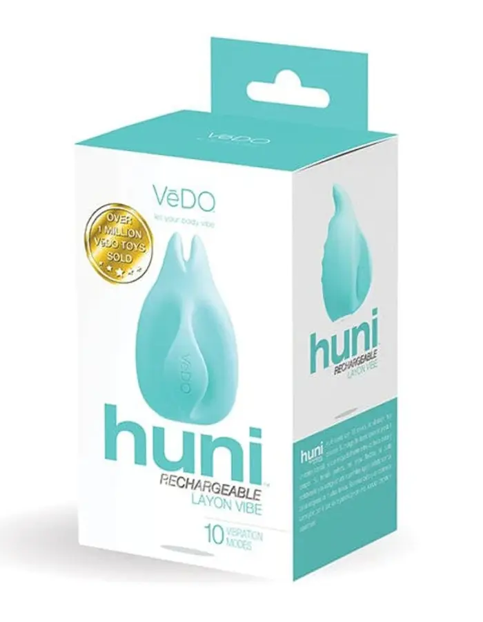 Huni Rechargeable Finger Vibe - Tease Me Turquoise