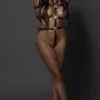 Ellona Leather Harness - One Size - Black