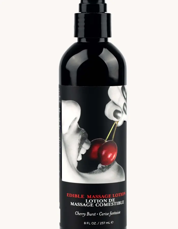 Edible Massage Lotion - Cherry - 8 Fl. Oz.