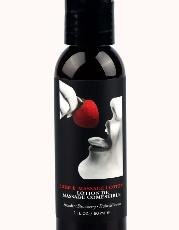 Edible Massage Lotion - Strawberry - 2 Fl. Oz.