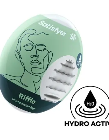 Satisfyer Masturbator Egg - Riffle - Light Green