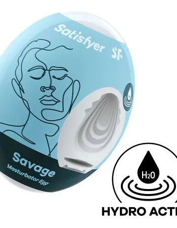 Satisfyer Masturbator Egg - Savage - Blue