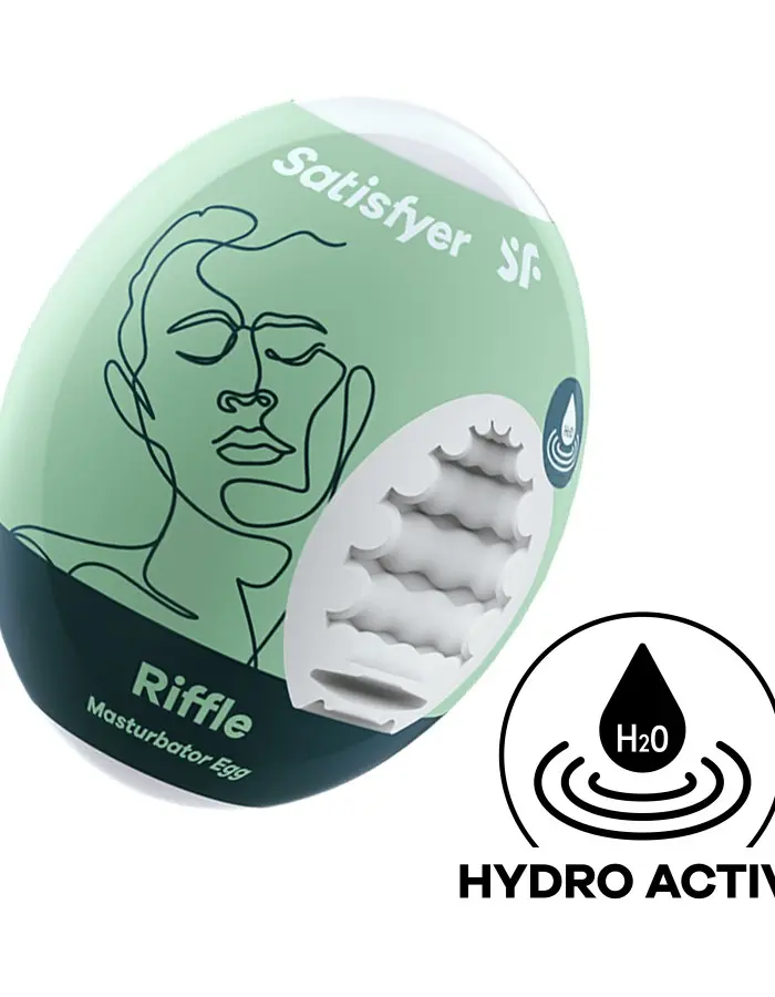 3 Pc Set Masturbator Egg - Riffle - Light Green