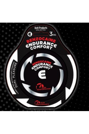 Endurance Comfort - Benzocaine Condoms - 3 Pk