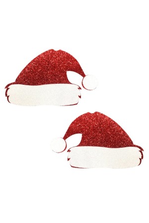 Freaking Awesome Glitter Santa Hat Nipple Cover Pasties