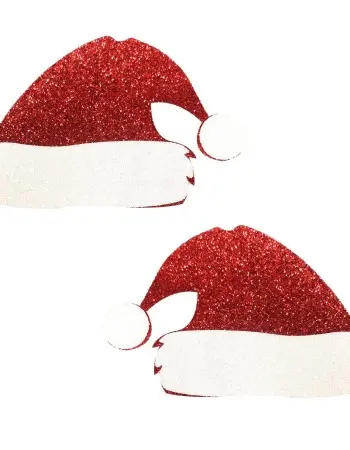 Freaking Awesome Glitter Santa Hat Nipple Cover Pasties